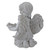 9" Kneeling Angel with Flower Bird Feeder Outdoor Garden Statue