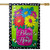 Bless this Home Bouquet with a Vase House Flag - Embrace the Beauty of Spring!