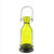 12" Transparent Yellow Decorative Glass Bottle Tea Light Candle Lantern