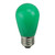 Pack of 25 Opaque LED S14 Green Christmas Replacement Bulbs