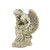 12" Ivory Daydreaming Angel with Rose Garden Statue for Outdoor Patio