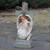 19" Joseph's Studio Angel Resting on Cross with Inspirational Phase Outdoor Garden Statue