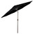 9ft Outdoor Patio Market Umbrella with Hand Crank and Tilt, Black