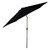 9ft Outdoor Patio Market Umbrella with Hand Crank and Tilt, Black