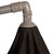 10ft Offset Outdoor Patio Umbrella with Hand Crank, Brown
