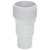4" White Swimming Pool or Spa Threaded Hose Adapter