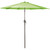 Vibrant Lime Green 9ft Outdoor Patio Market Umbrella with Hand Crank and Tilt - Stay Cool and Shaded