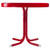 22" Outdoor Retro Tulip Side Table, Red