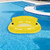 43" Yellow Bubble Seat Inflatable Swimming Pool Float