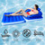 74" Blue Convertible Lounge Chair Inflatable Swimming Pool Float