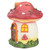 6.25" Red Mushroom House Outdoor Garden Statue