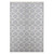 4' x 6' Gray and Beige Honeycomb Pattern Rectangular Outdoor Area Rug