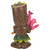 15" Solar Lighted Polynesian Outdoor Garden Tiki with Flamingo Statue
