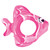 Swim in Style: 31" Pink Inflatable Fish Children's Swim Ring Tube Float