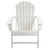 White All Weather Recycled Plastic Outdoor Adirondack Chair - Durable and Stylish