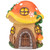 6.25" Orange Mushroom House Outdoor Garden Statue - Whimsical Delight for Your Outdoor Space