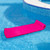 74" Pink Foam Swimming Pool Lounger with Headrest - No Inflation Needed!