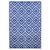 4' x 6' Blue and White Geometric Rectangular Outdoor Area Rug