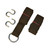 Convenient and Versatile: 6" Black Hammock Tree Hanging Kit