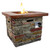 30.25" Classic Stone Square Gas Fire Pit