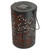 8" Black Owl Outdoor Solar Lantern with Handle