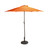 7.5' Outdoor Patio Market Umbrella with Hand Crank - Orange