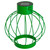 6.5" Green Outdoor Hanging LED Solar Lantern with Handle