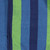 78" x 59" Blue and Green Striped Woven Double Brazilian Hammock