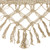 78" x 31" Brown Macrame Hammock with Patterned Tassels