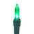 50ct Green LED Mini Christmas Lights, 16.25ft Green Wire