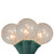 20-Count Clear G40 Globe Patio Garden Christmas Light Set, 19ft Green Wire