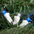 50-Count Blue and White LED Wide Angle Christmas Lights - 16.25 ft White Wire