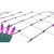 4' x 6' Purple Incandescent Mini Net Style Christmas Lights - Green Wire