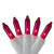 100-Count Pink Mini Icicle Christmas Lights, 4.6ft White Wire