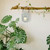 18" Clear Glass Pillar Candle Lantern with White Metal Frame