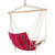37" Pink and Red Striped Outdoor Hammock Chair with Pillow