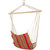 21" x 34" Red and Yellow Striped Hammock Chair with Padding and Wooden Bar