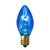 Pack of 25 Blue Transparent C7 Christmas Replacement Bulbs
