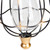 9" Bronze Outdoor Hanging Solar Lantern with Handle
