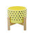 Ceramic Polka Dotted Planter with Stand - 6" - Yellow