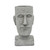 15" Cement Gray Man Head Planter