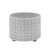 Set of 2 Gray Ceramic Checkered Outdoor Footed Planters 12"