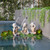 12" Gray and Gold No Hear Baby Monk Decorative Figurine