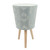 Diamond Design Outdoor Tripod Legs Planters - 21" - Gray and Beige - Set of 2