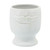Set of 2 Solid White Face Ceramic Planters 8"