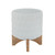 Ceramic Polka Dotted Planter on Stand - 9" - White and Beige