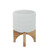 Circle Pattern Ceramic Planter on Stand - 6" - White and Brown