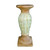 15.5" Green and Brown Pillar Candle Holder