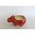 7" Red and White Ceramic Adorable Hippo Scented Candle