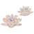 Glass Lotus Votive Candle Holder - 6" - Pink